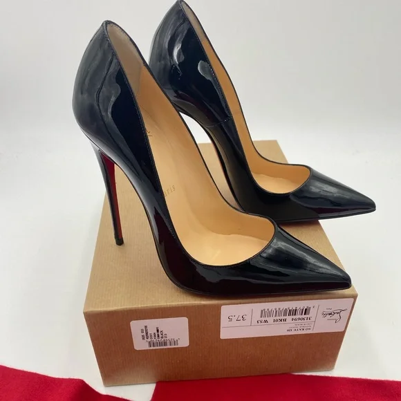 Women’s Christian Louboutin so Kate 120 patent Pumps size 37.5 made in … - Picture 1 of 11
